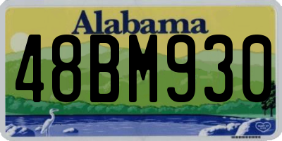 AL license plate 48BM930
