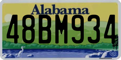 AL license plate 48BM934