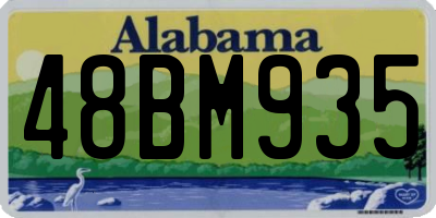 AL license plate 48BM935