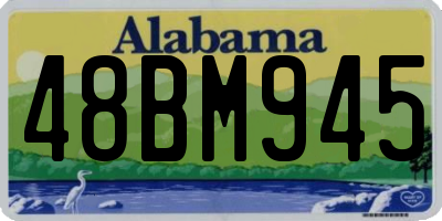 AL license plate 48BM945