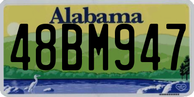 AL license plate 48BM947