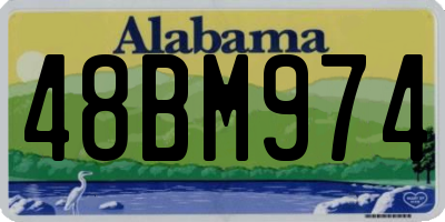 AL license plate 48BM974