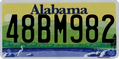 AL license plate 48BM982