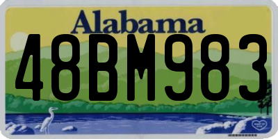 AL license plate 48BM983