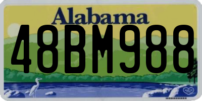AL license plate 48BM988