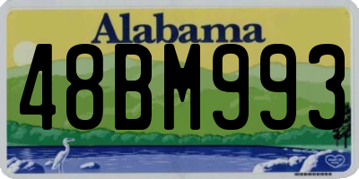 AL license plate 48BM993