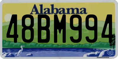 AL license plate 48BM994