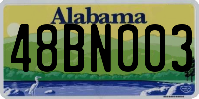 AL license plate 48BN003