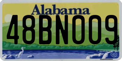 AL license plate 48BN009