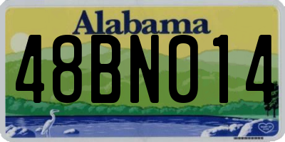 AL license plate 48BN014