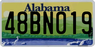 AL license plate 48BN019