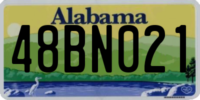 AL license plate 48BN021