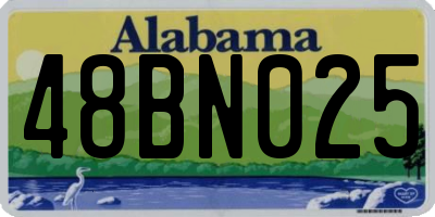 AL license plate 48BN025