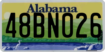AL license plate 48BN026
