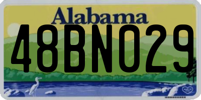 AL license plate 48BN029