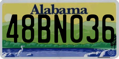 AL license plate 48BN036