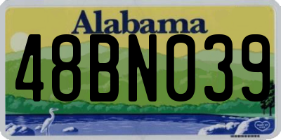 AL license plate 48BN039