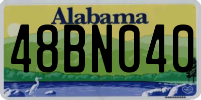 AL license plate 48BN040