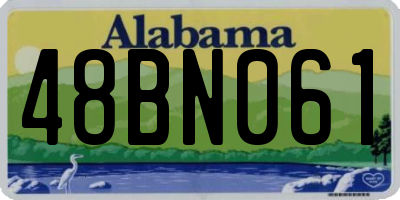 AL license plate 48BN061
