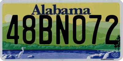 AL license plate 48BN072