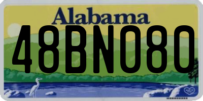 AL license plate 48BN080