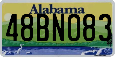 AL license plate 48BN083