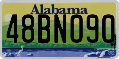 AL license plate 48BN090