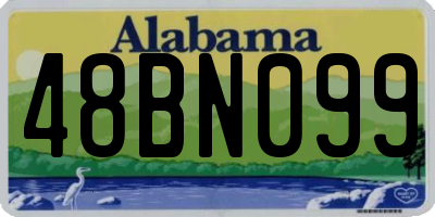 AL license plate 48BN099