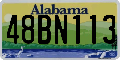 AL license plate 48BN113