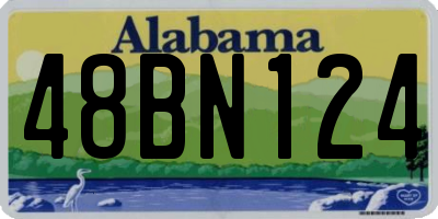 AL license plate 48BN124