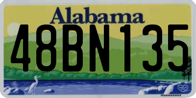AL license plate 48BN135