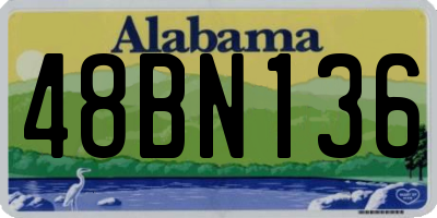 AL license plate 48BN136