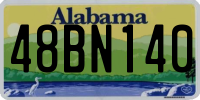 AL license plate 48BN140