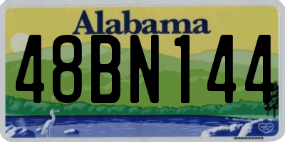 AL license plate 48BN144
