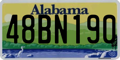 AL license plate 48BN190