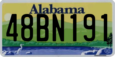 AL license plate 48BN191
