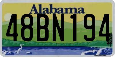 AL license plate 48BN194
