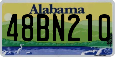 AL license plate 48BN210