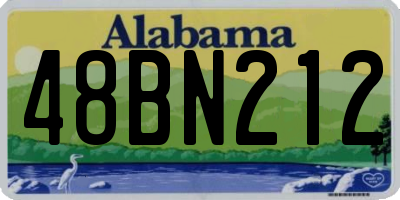 AL license plate 48BN212