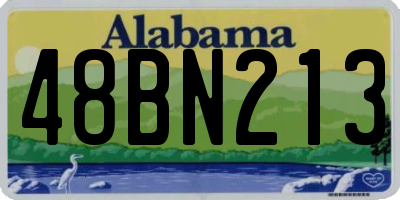 AL license plate 48BN213