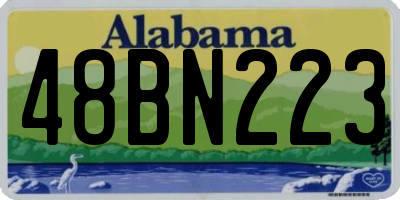 AL license plate 48BN223