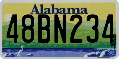 AL license plate 48BN234