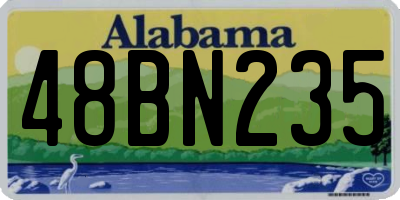AL license plate 48BN235