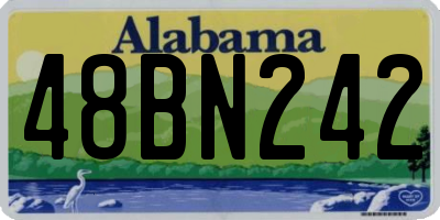 AL license plate 48BN242