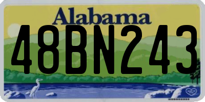 AL license plate 48BN243