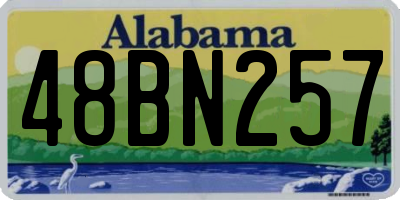 AL license plate 48BN257