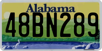 AL license plate 48BN289