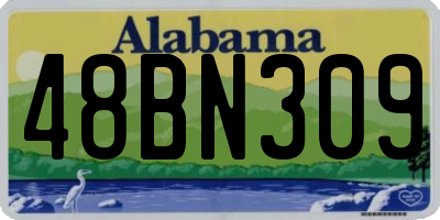 AL license plate 48BN309