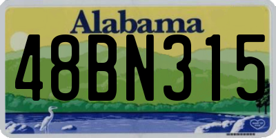 AL license plate 48BN315