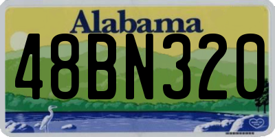 AL license plate 48BN320